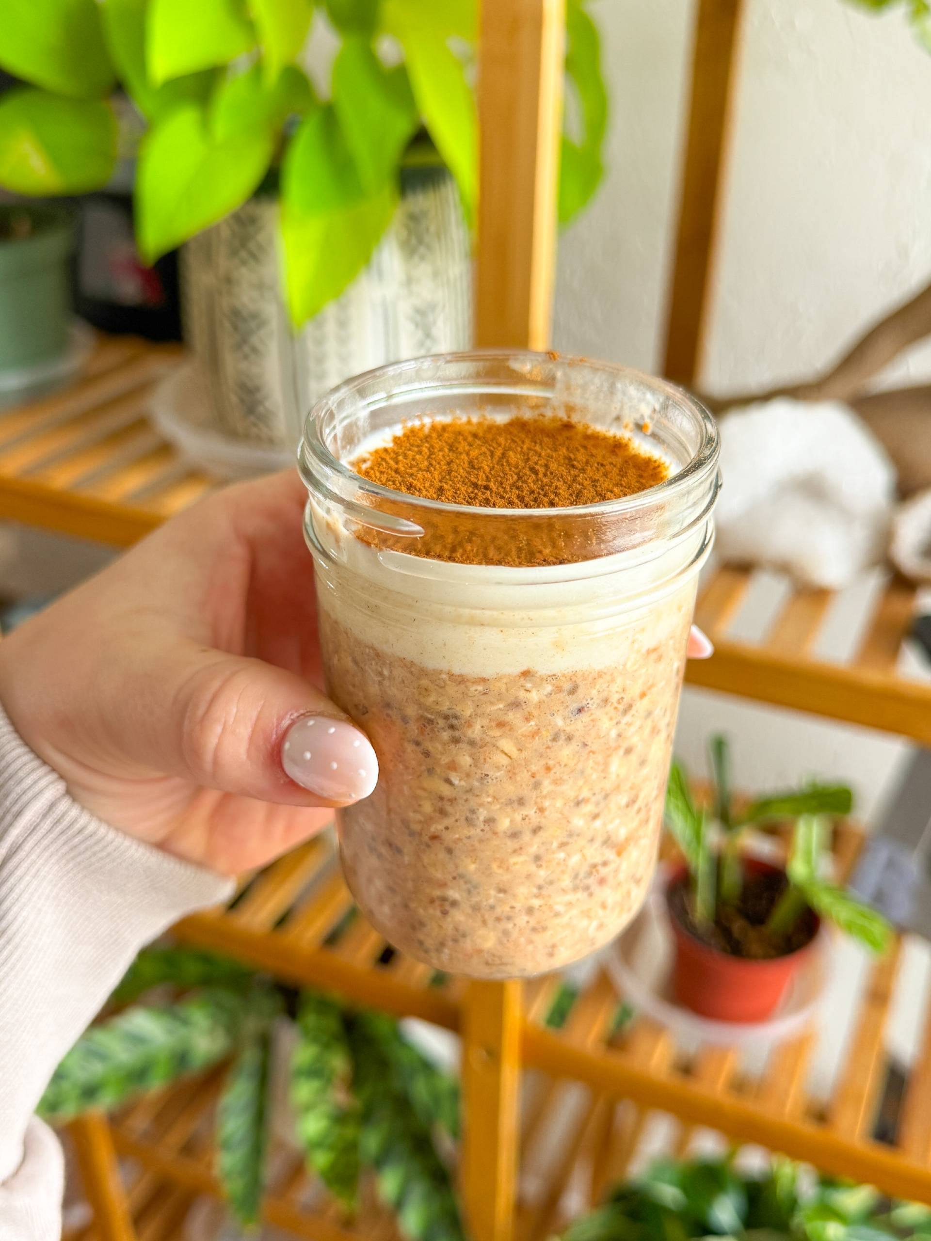 Carrot Cake Protein Overnight Oats