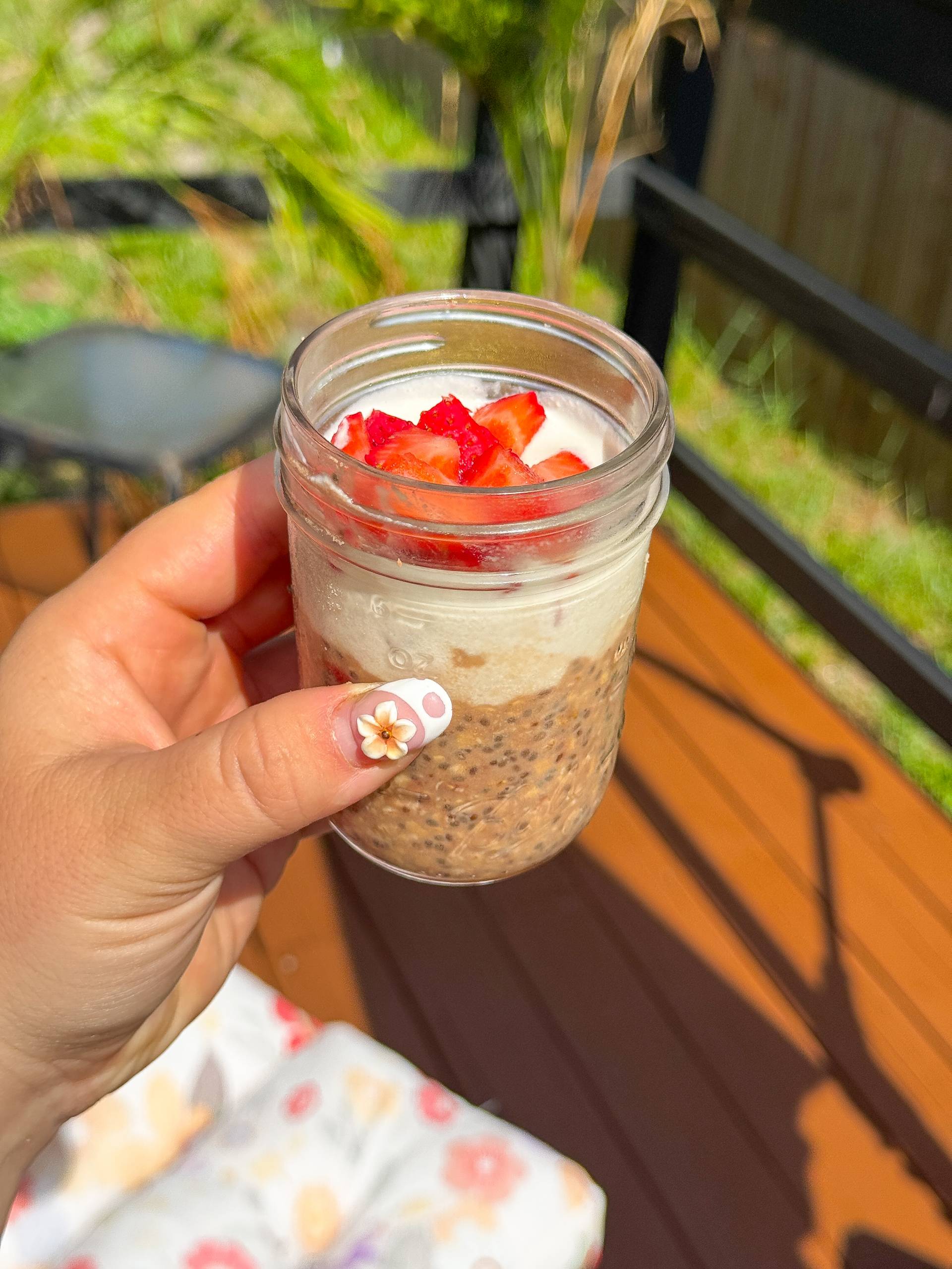 Strawberries & Cream Protein Overnight Oats