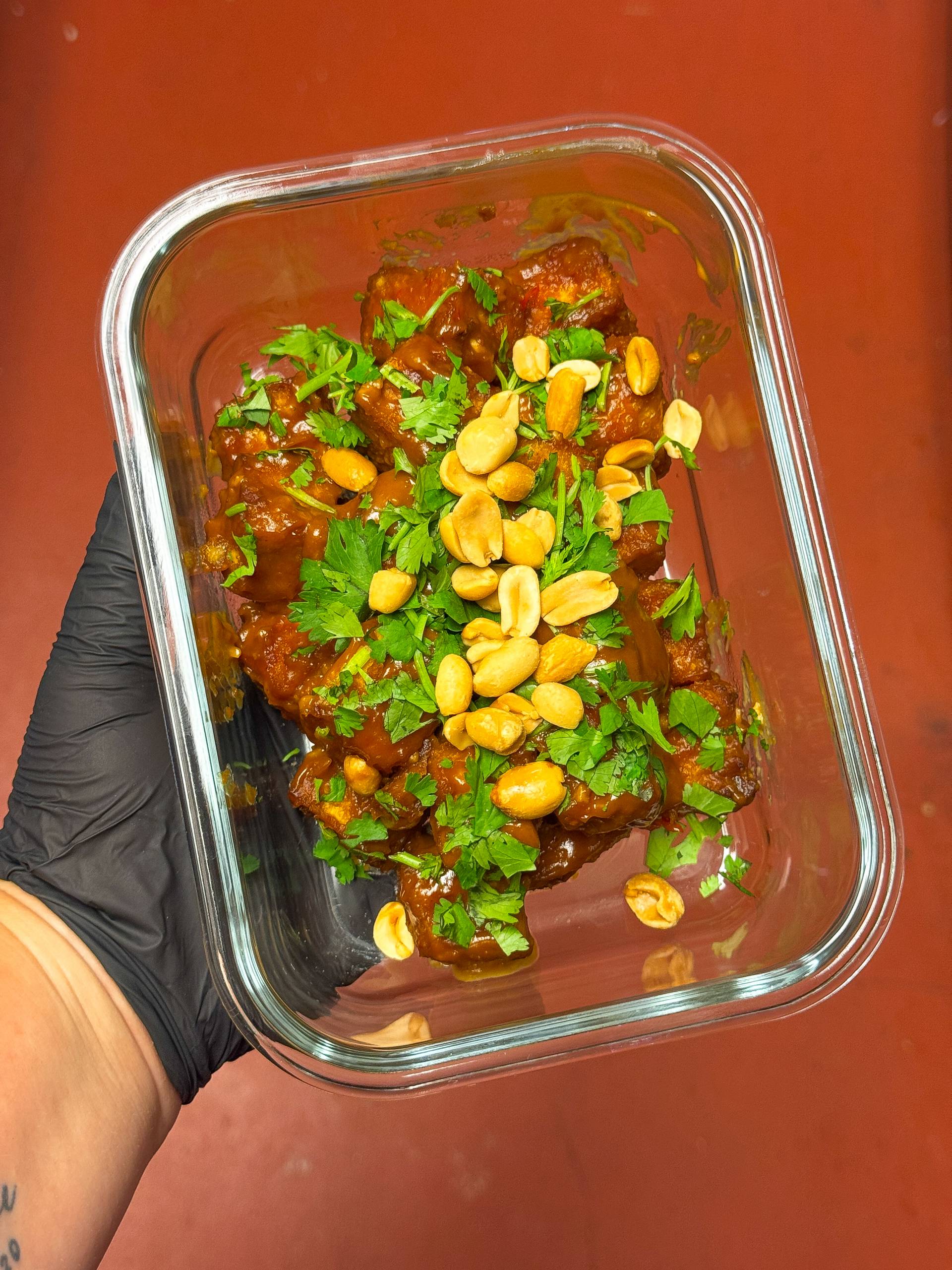 Spicy Peanut Tofu Bites