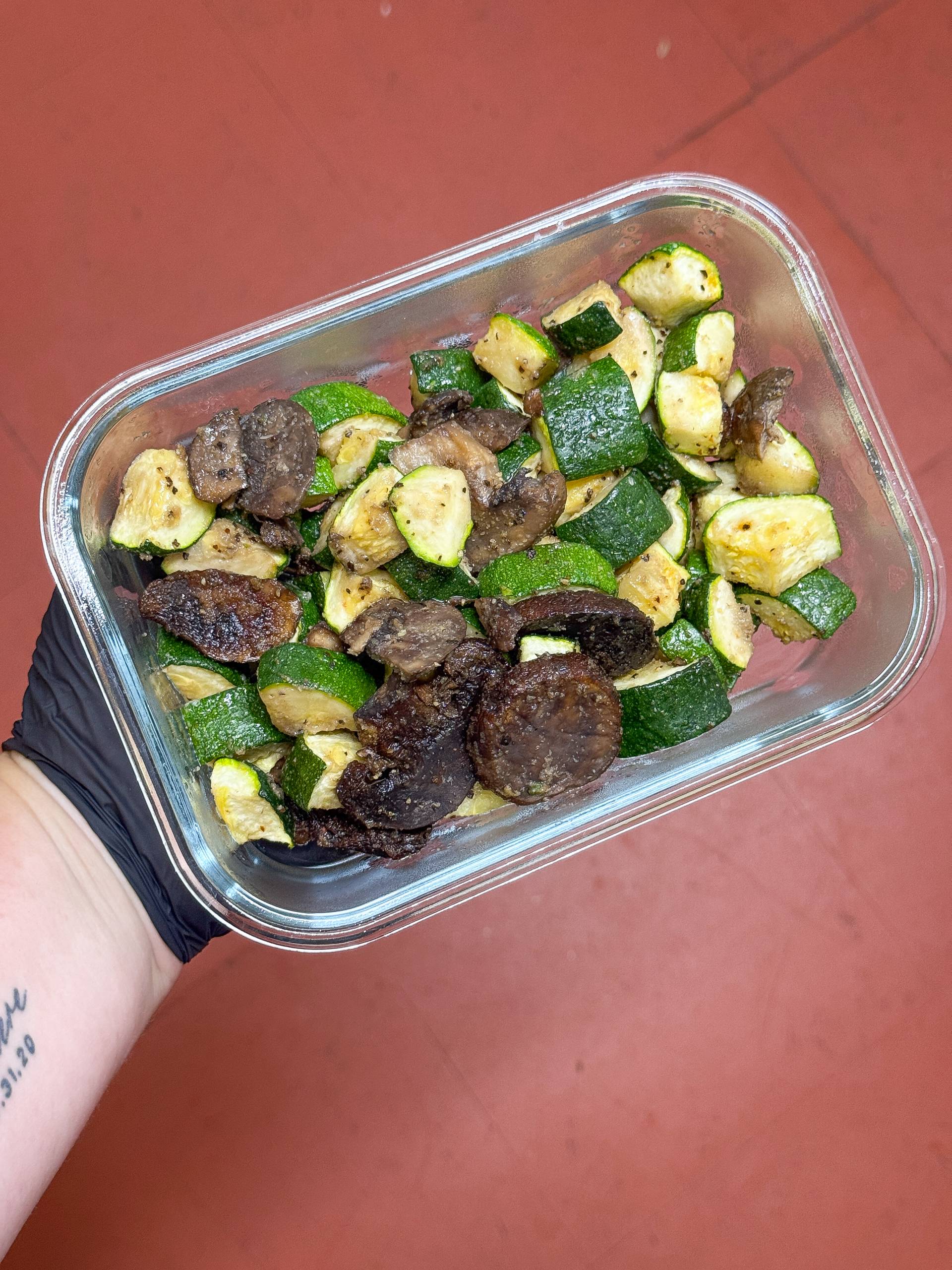 Roasted Zucchini & Mushrooms