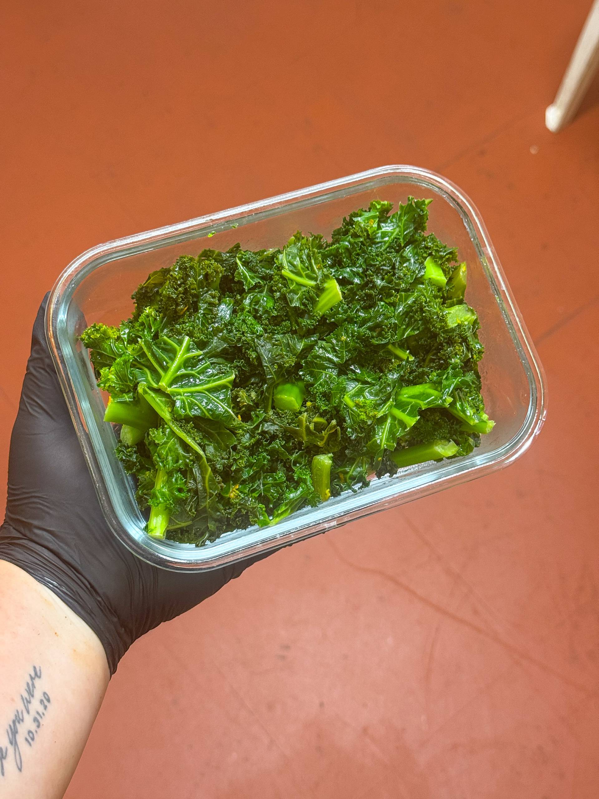 Citrus Ginger Sauteed Kale