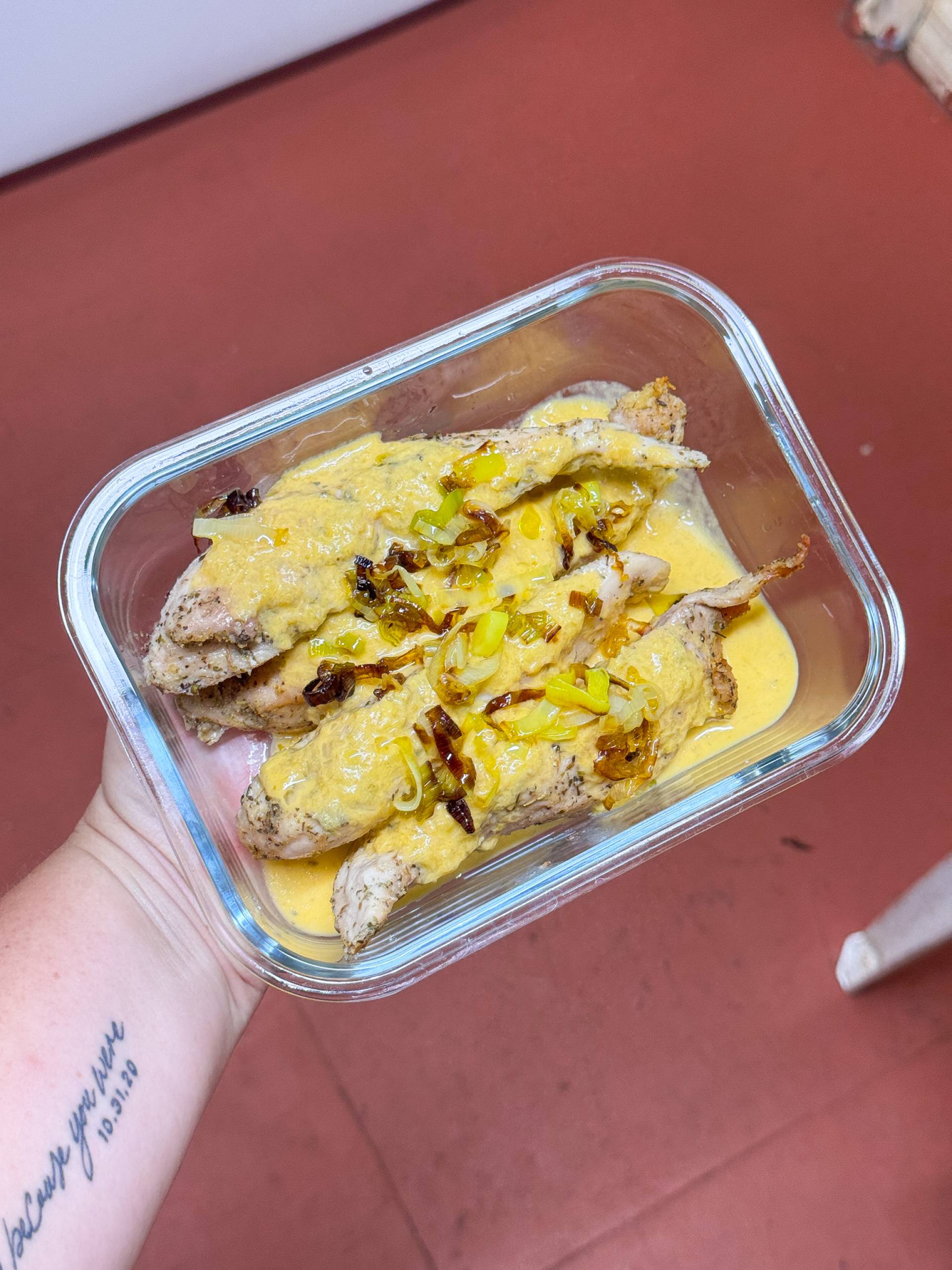 Creamy Leek & Garlic Chicken Breast