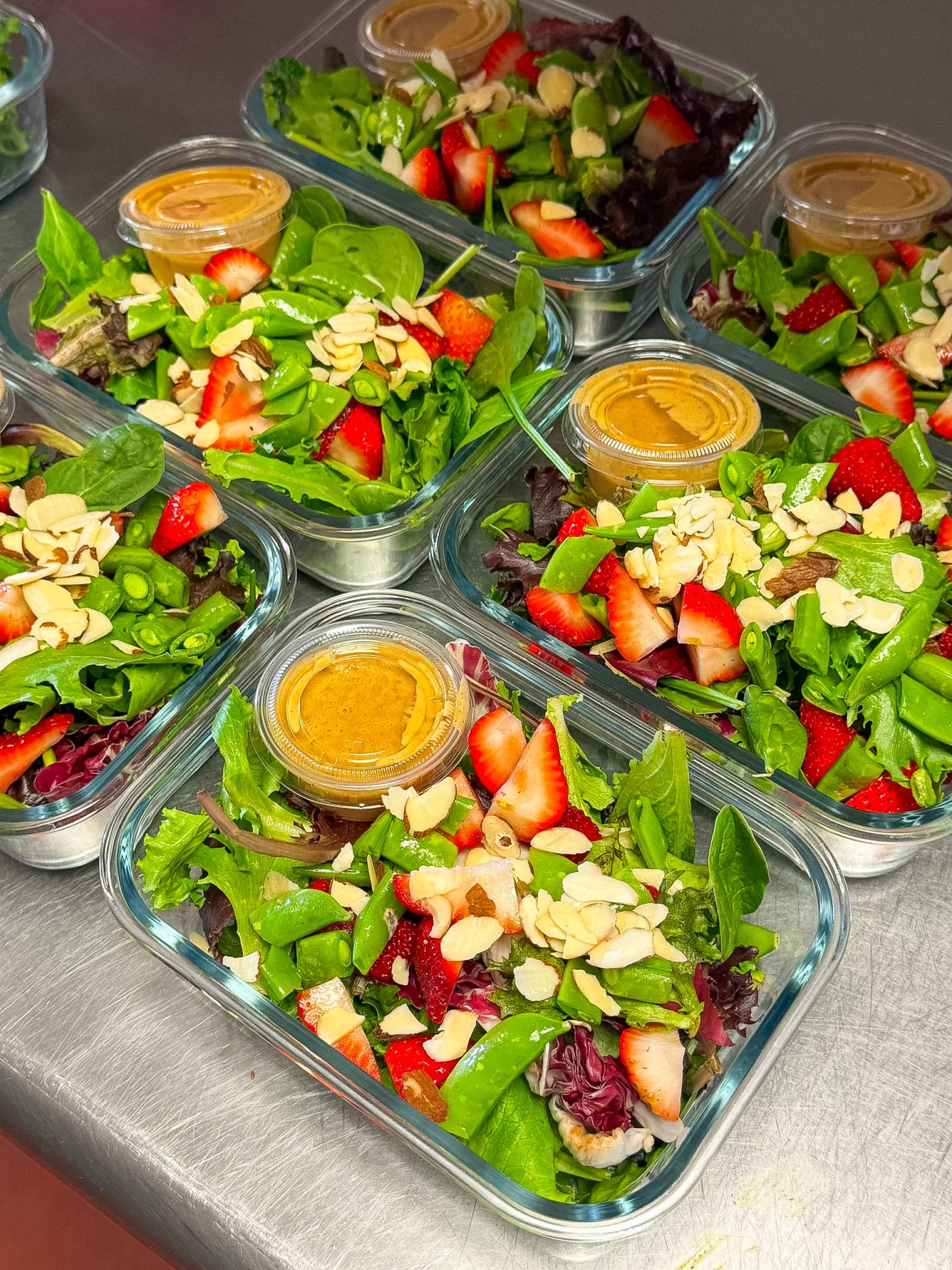Spring Seasonal Salad with Honey Mustard Vinaigrette