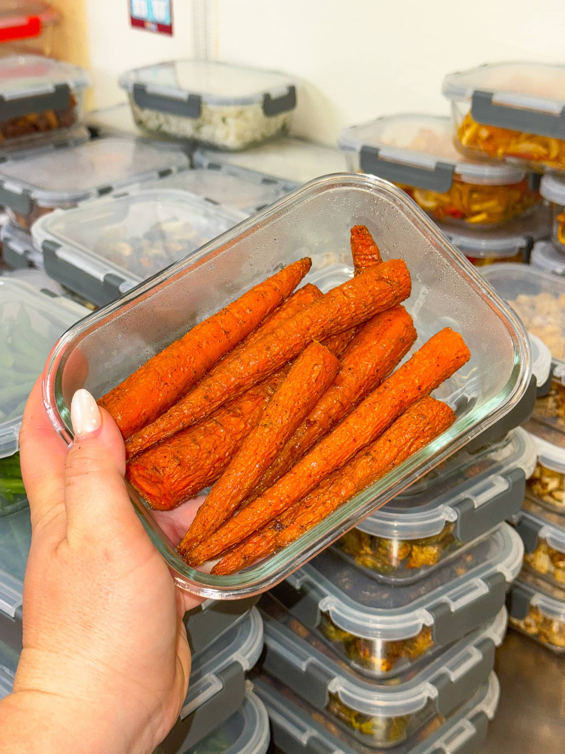 Chili Crisp Roasted Carrots