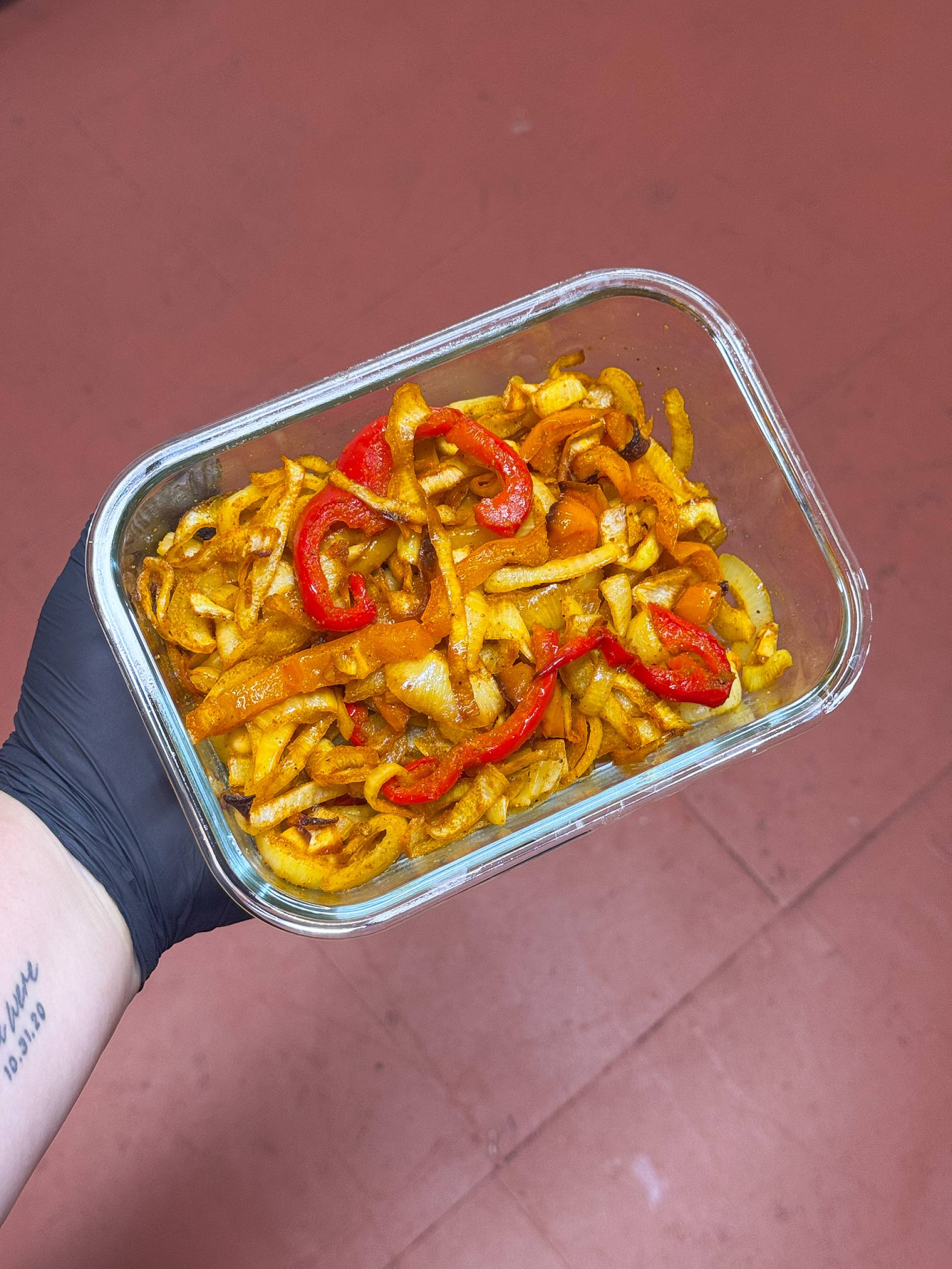 Chopped Peppers & Onions