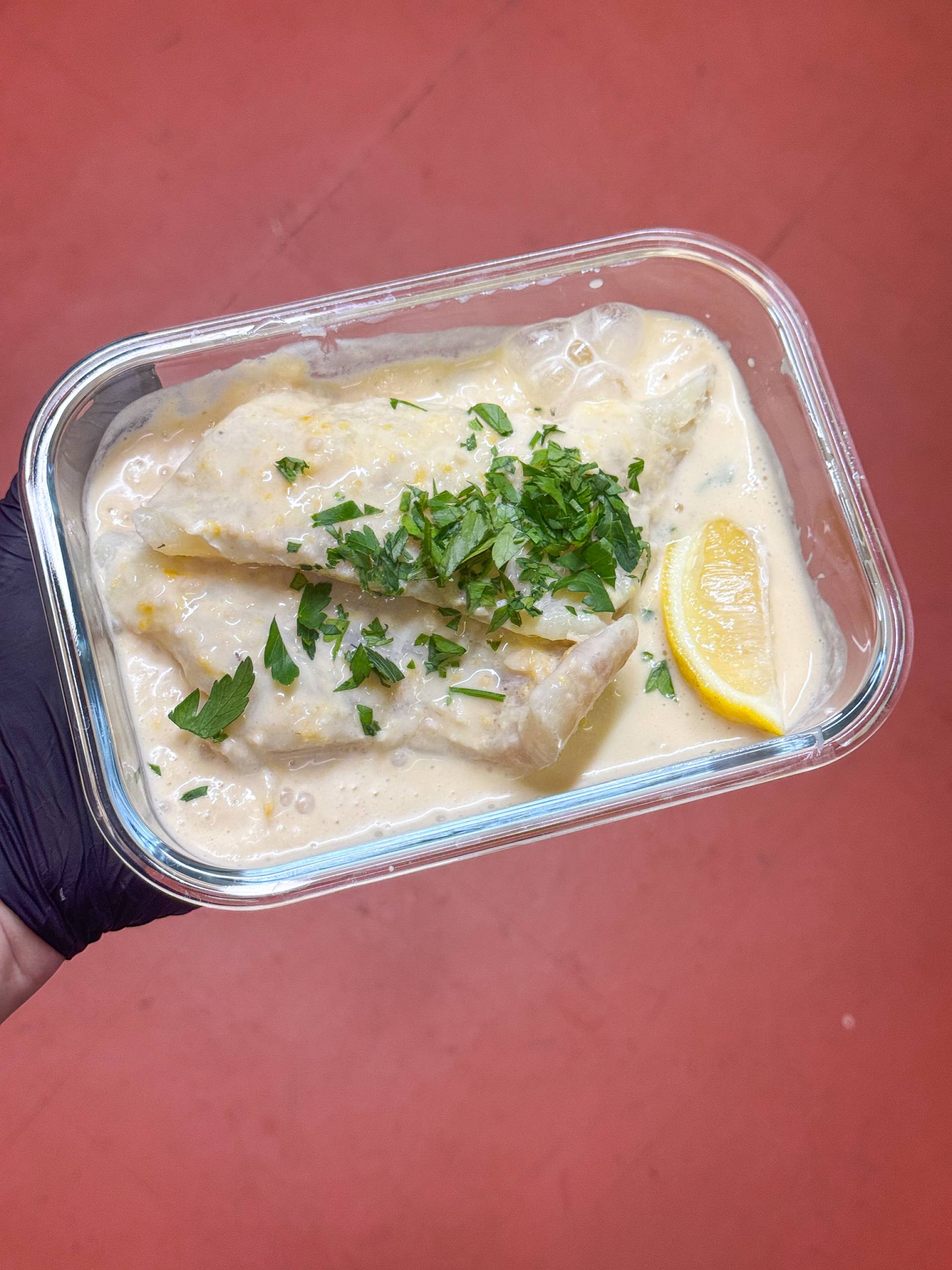 Creamy Coconut Lemon Baked Cod